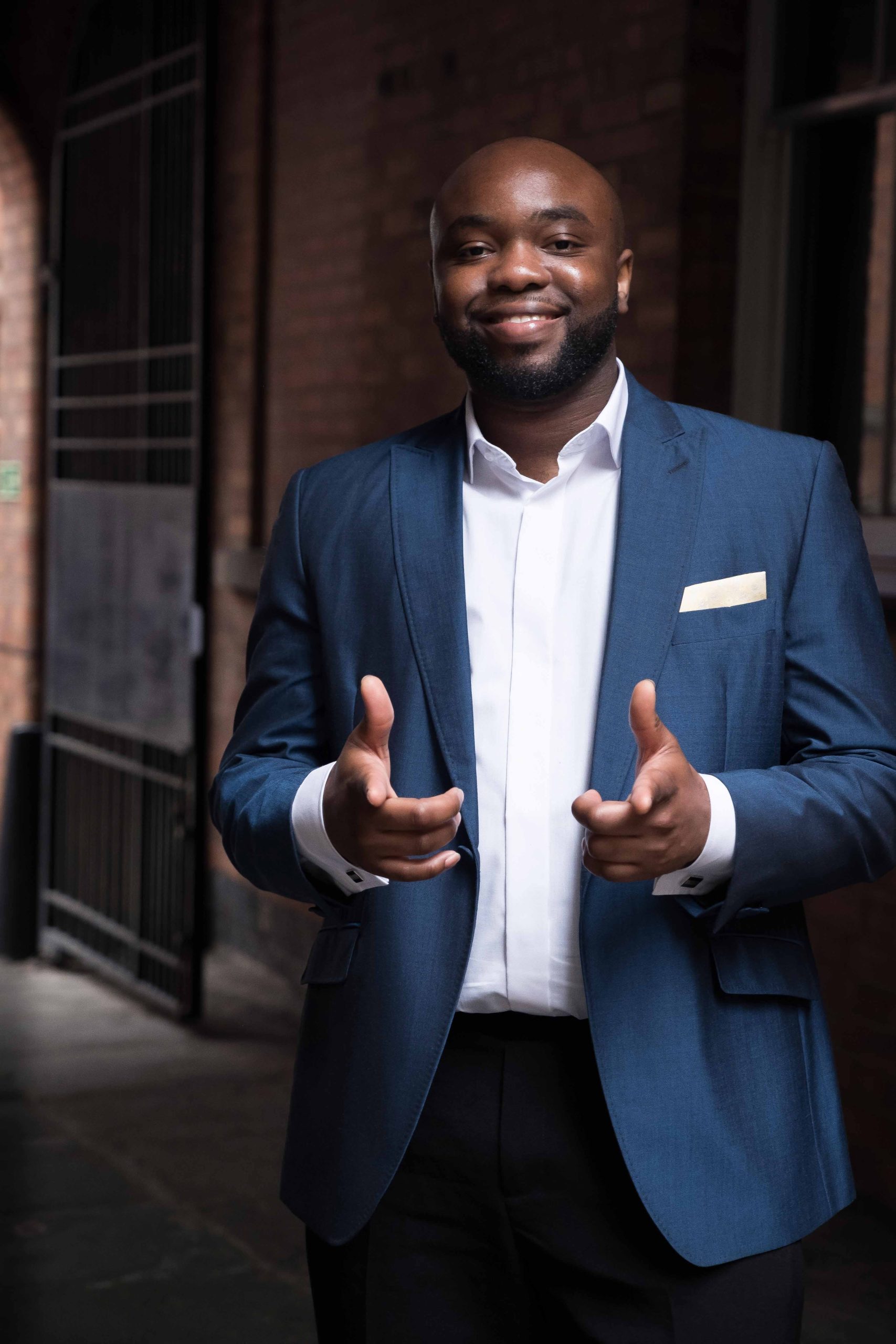 Man in blazer